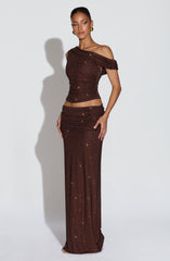 Aveda Top - Plum Brown